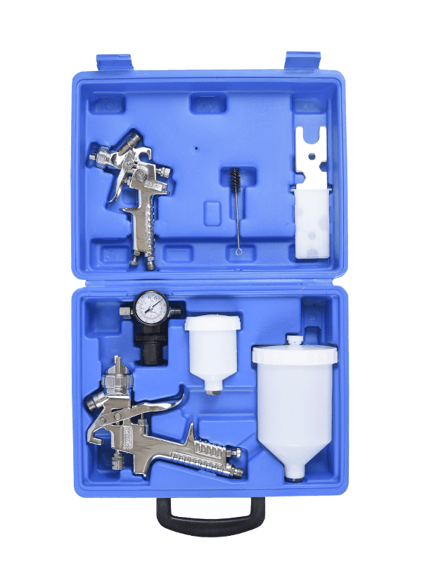 Verfspuitpistool op waterbasis -HVLP-H-827-Suit-zilver