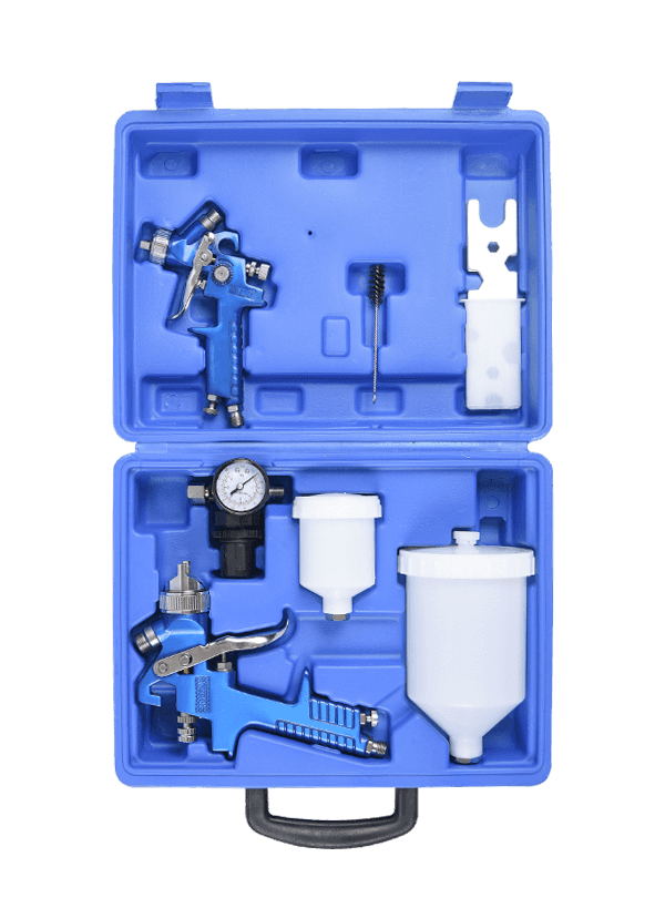Verfspuitpistool op waterbasis -HVLP-H-827 set-blauw
